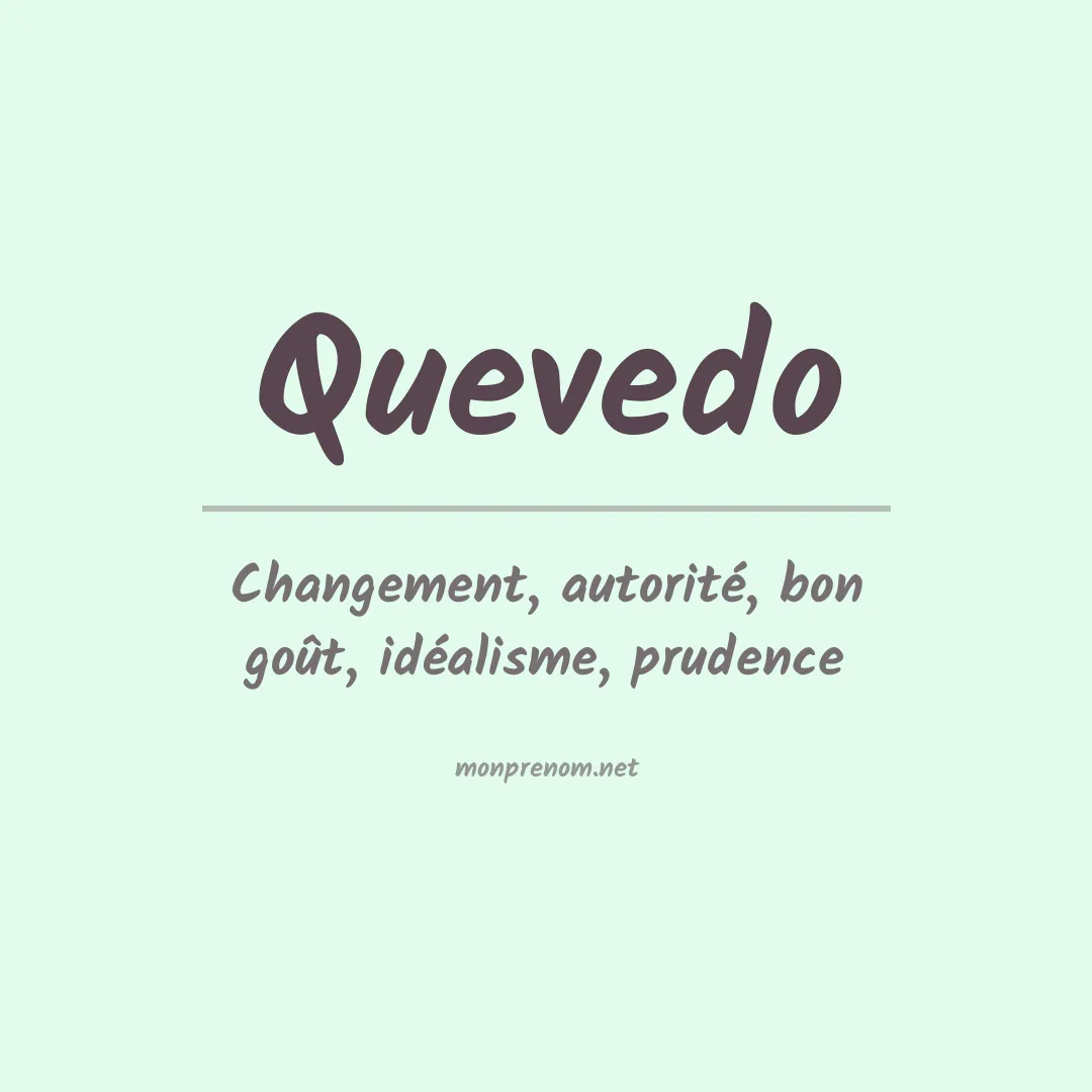 Prénom Quevedo