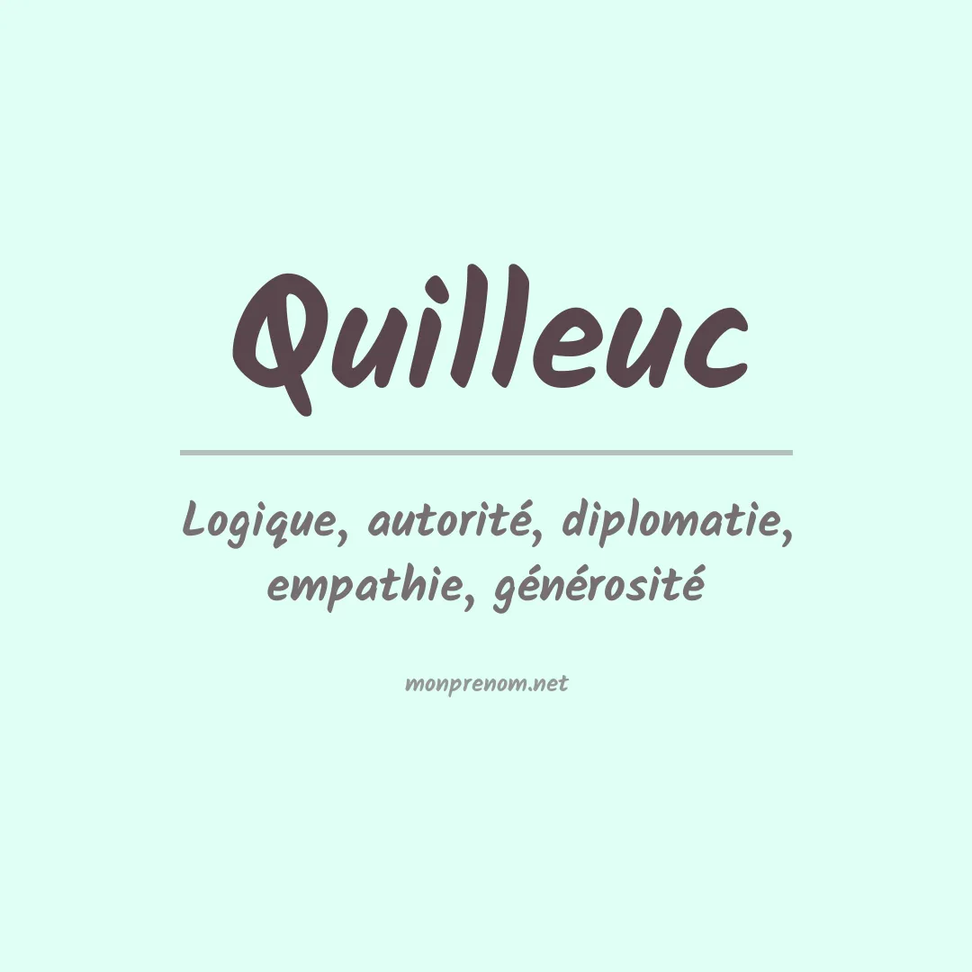 Signification du prénom Quilleuc