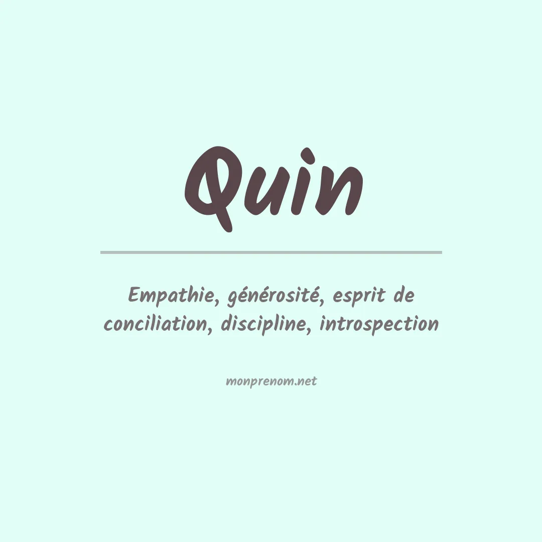 Prénom Quin