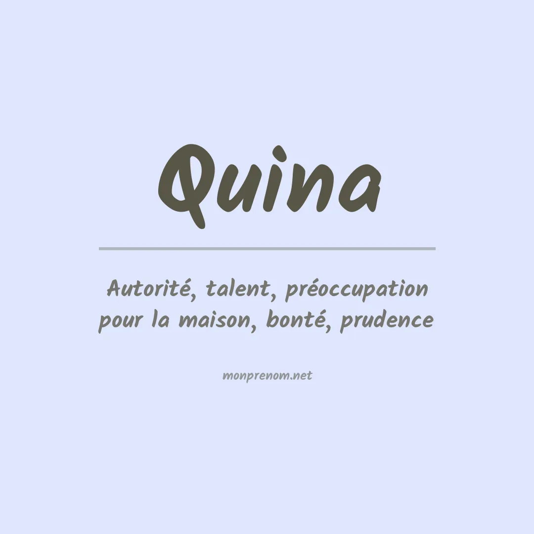Prénom Quina