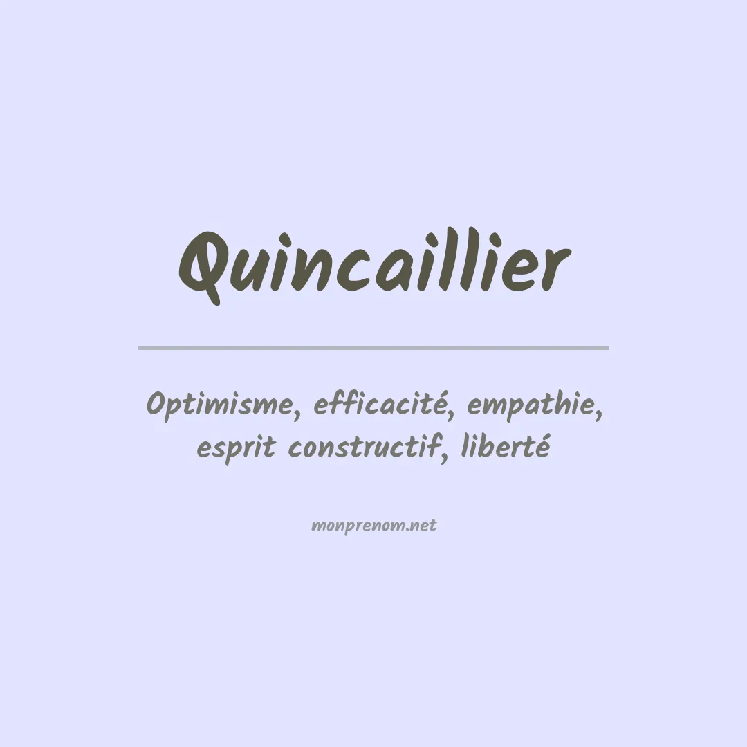 Prénom Quincaillier