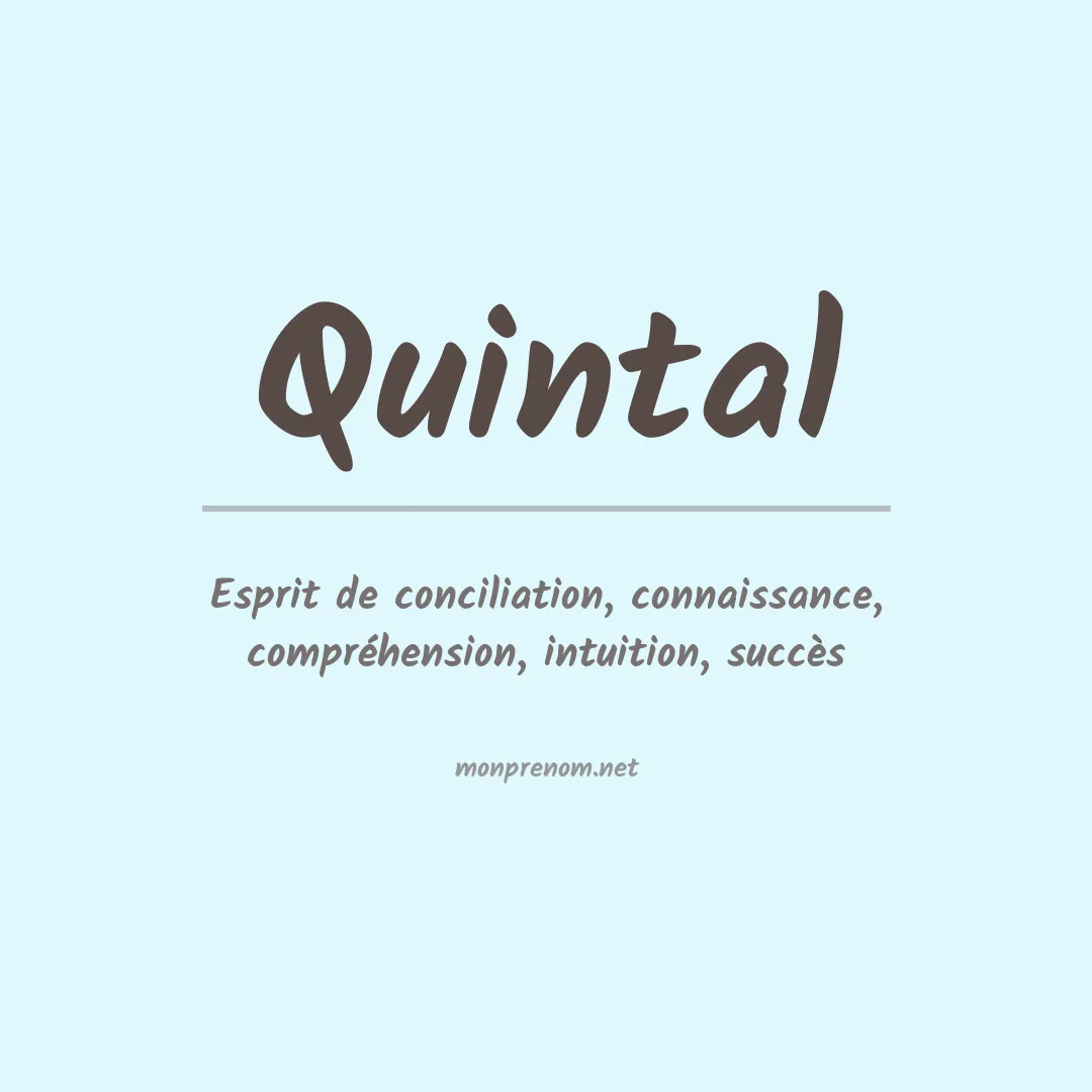 Prénom Quintal