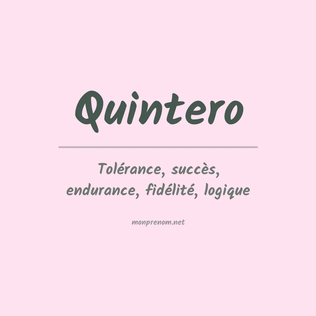 Prénom Quintero