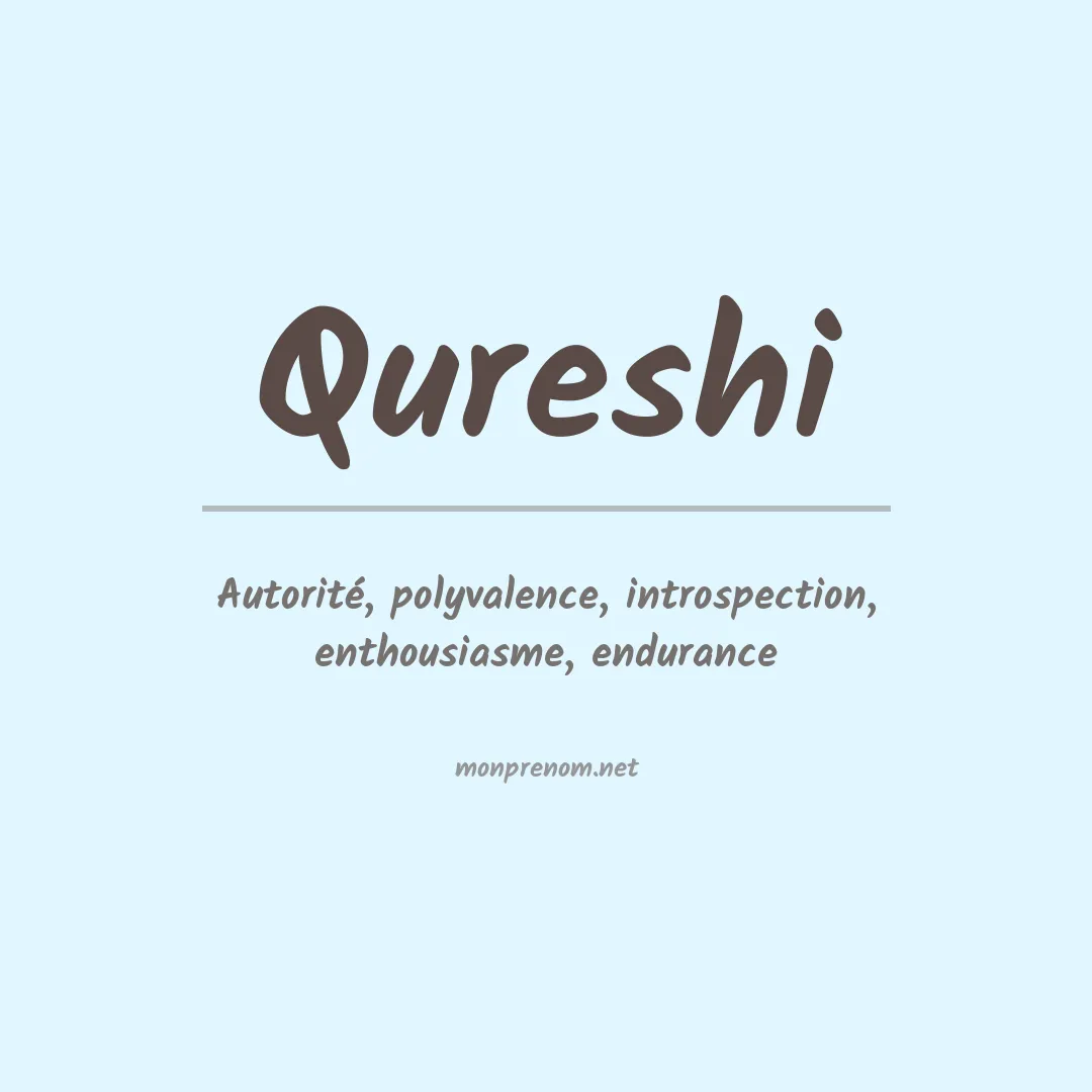Prénom Qureshi