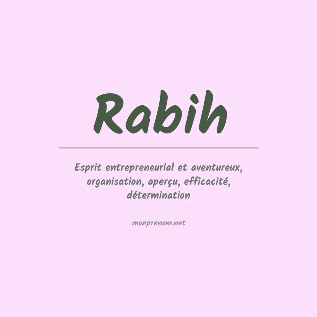 Prénom Rabih