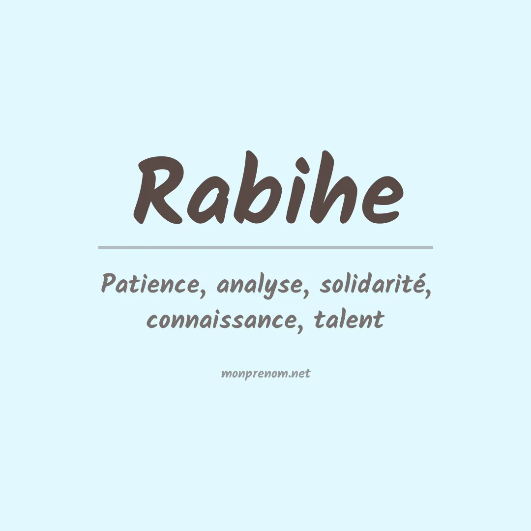 Prénom Rabihe