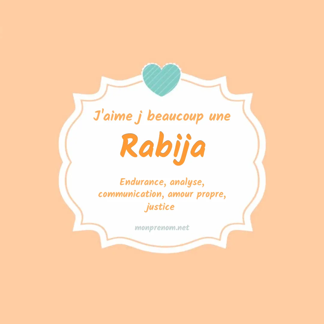 J'aime beaucoup Rabija