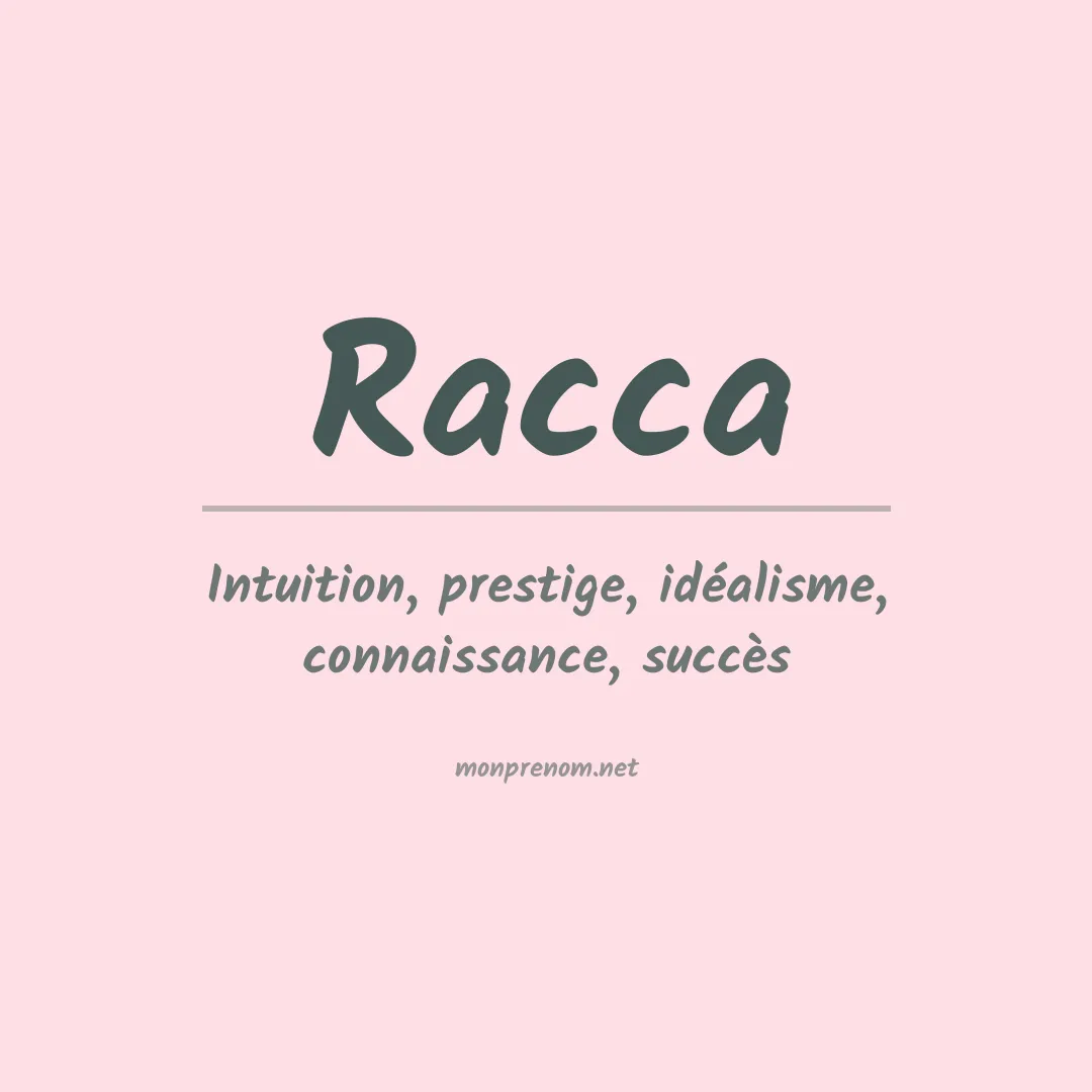 Prénom Racca