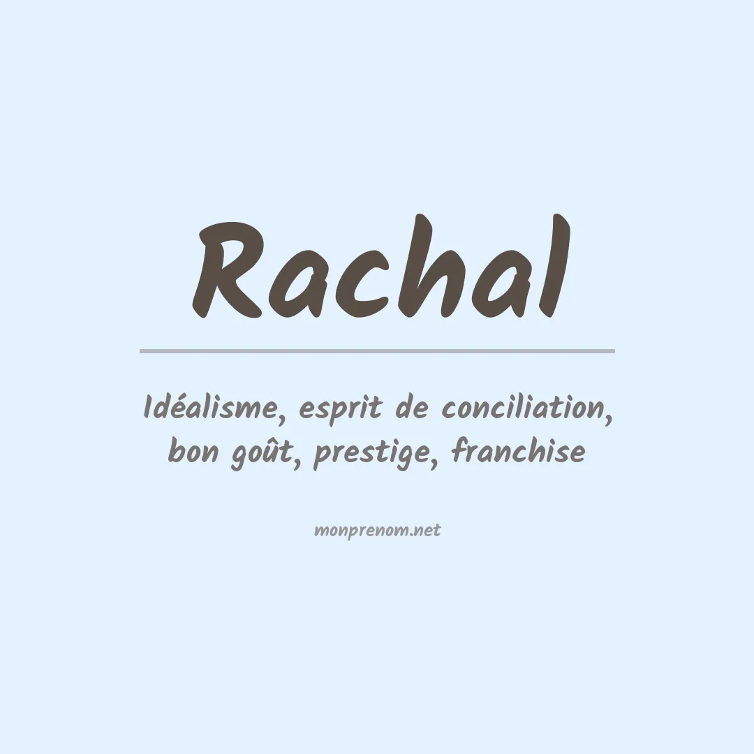 Prénom Rachal
