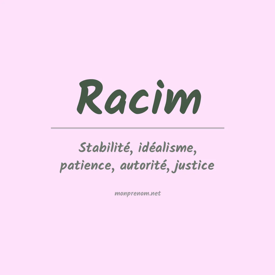 Prénom Racim