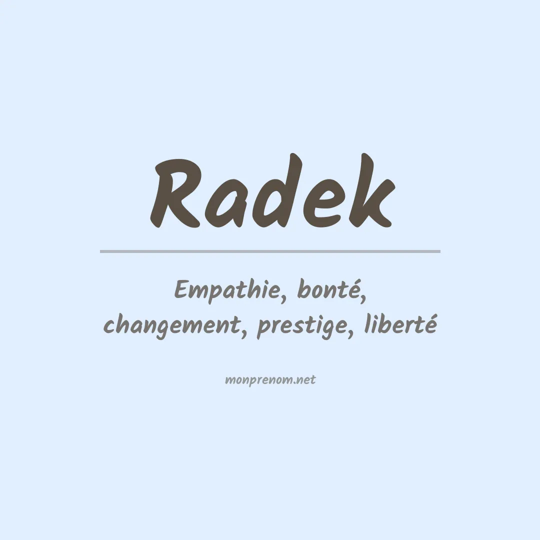 Prénom Radek