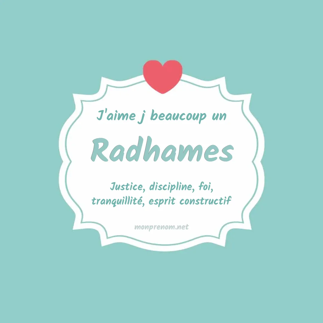 J'aime beaucoup Radhames