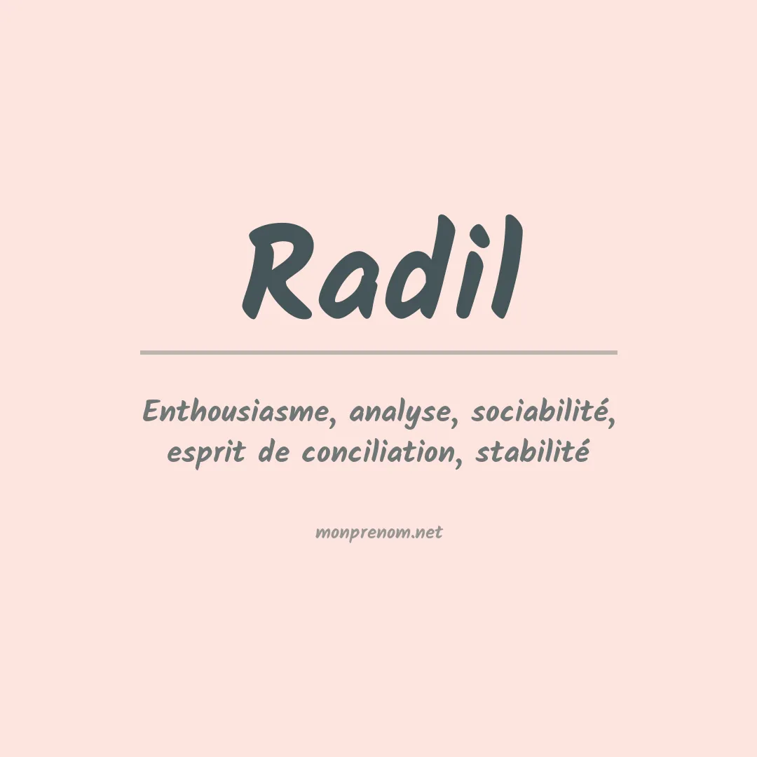 Prénom Radil