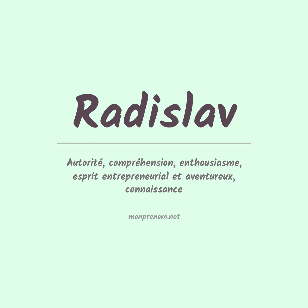 Prénom Radislav
