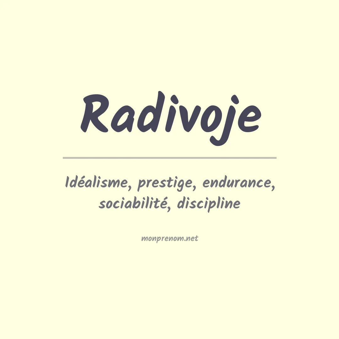 Prénom Radivoje