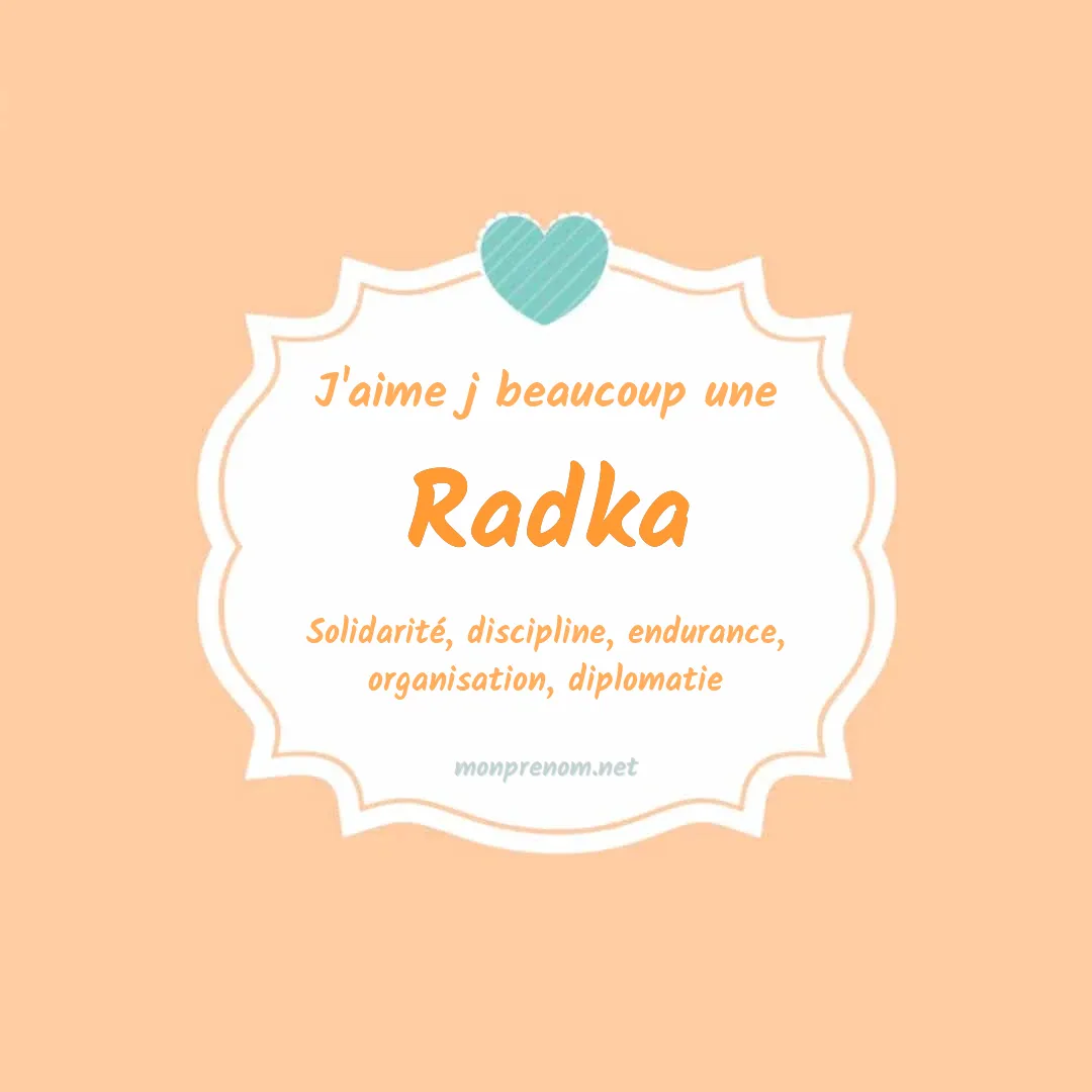J'aime beaucoup Radka