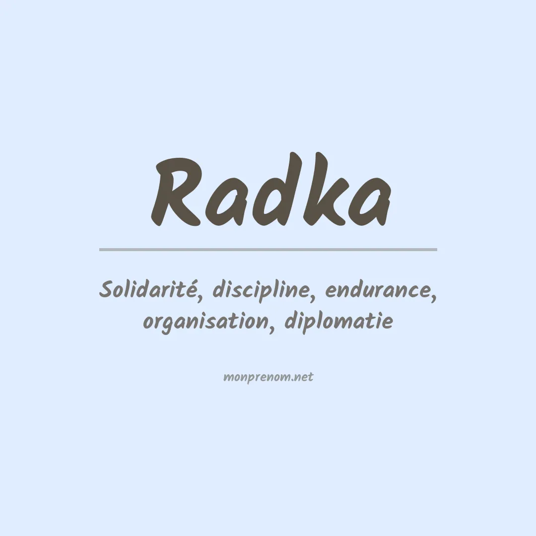 Prénom Radka