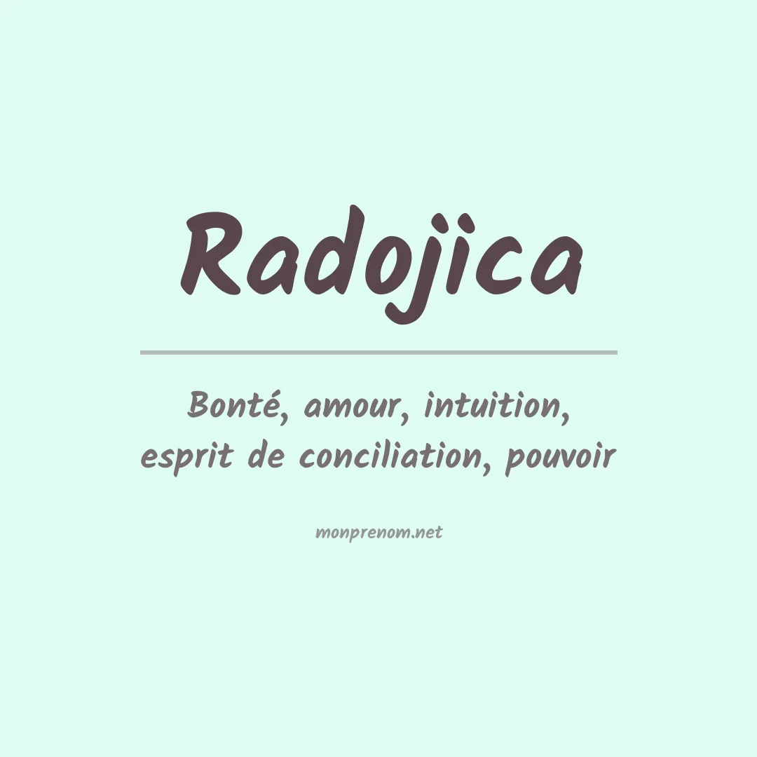 Prénom Radojica