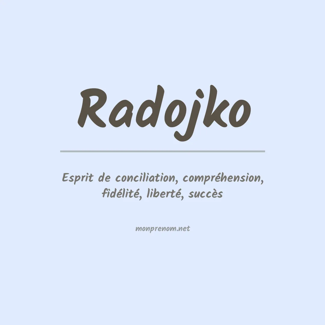 Prénom Radojko