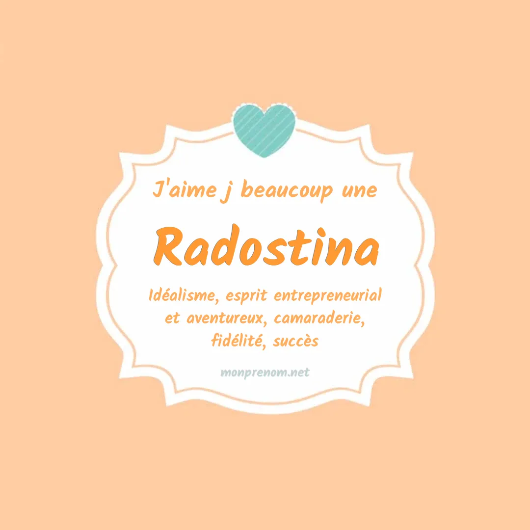 J'aime beaucoup Radostina