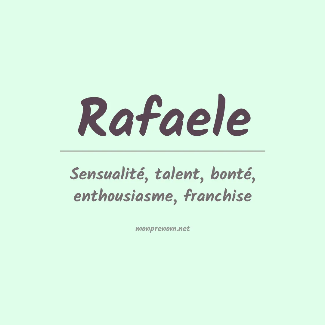 Prénom Rafaele