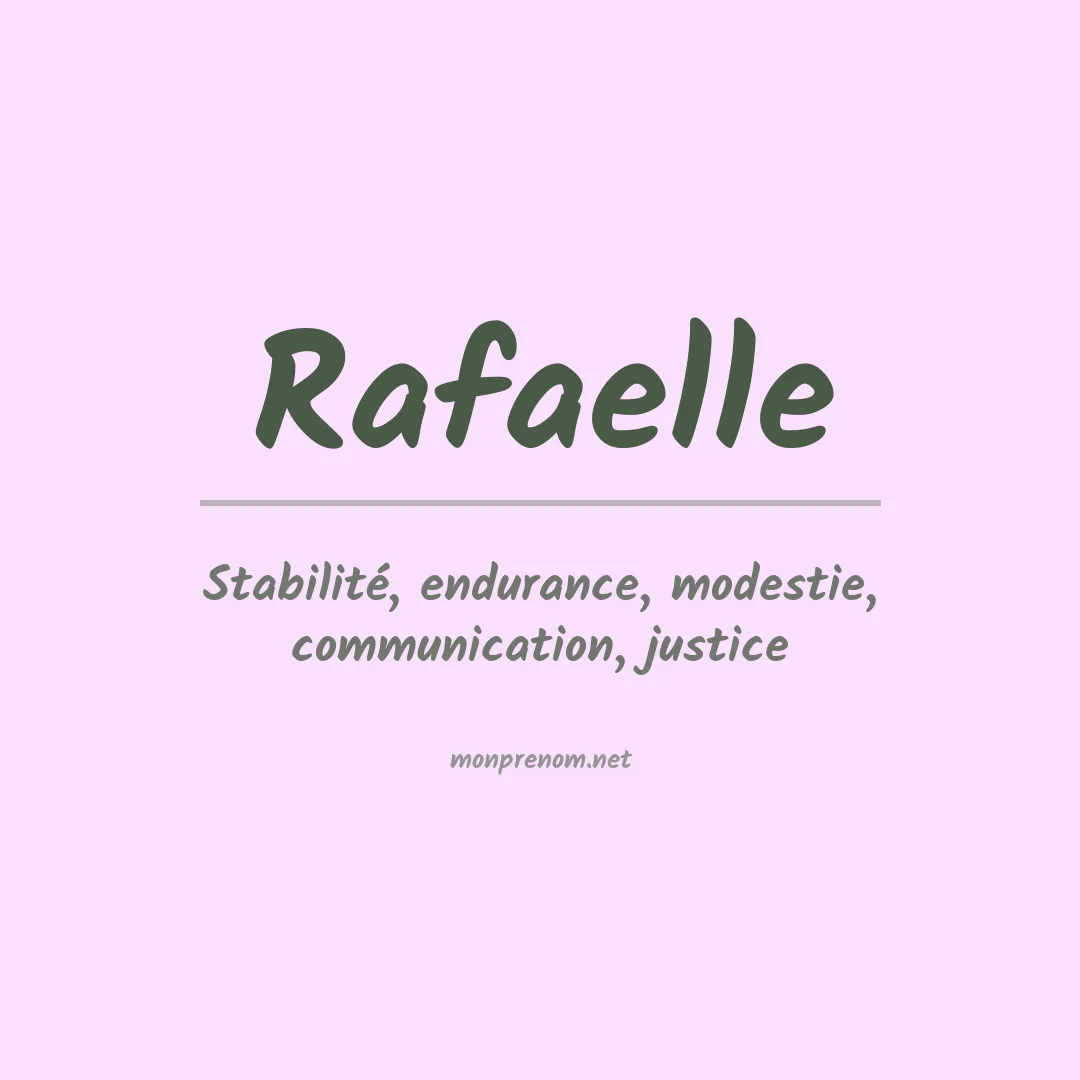 Prénom Rafaelle