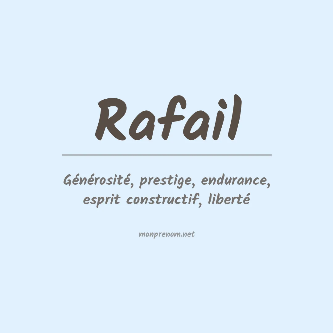 Signification du prénom Rafail