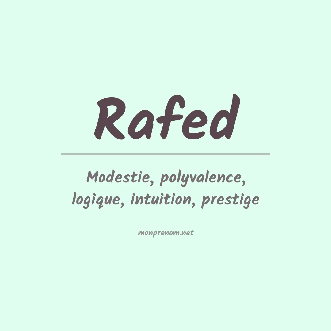 Prénom Rafed