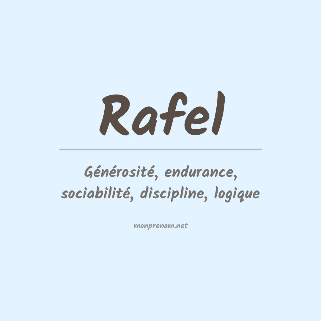 Prénom Rafel