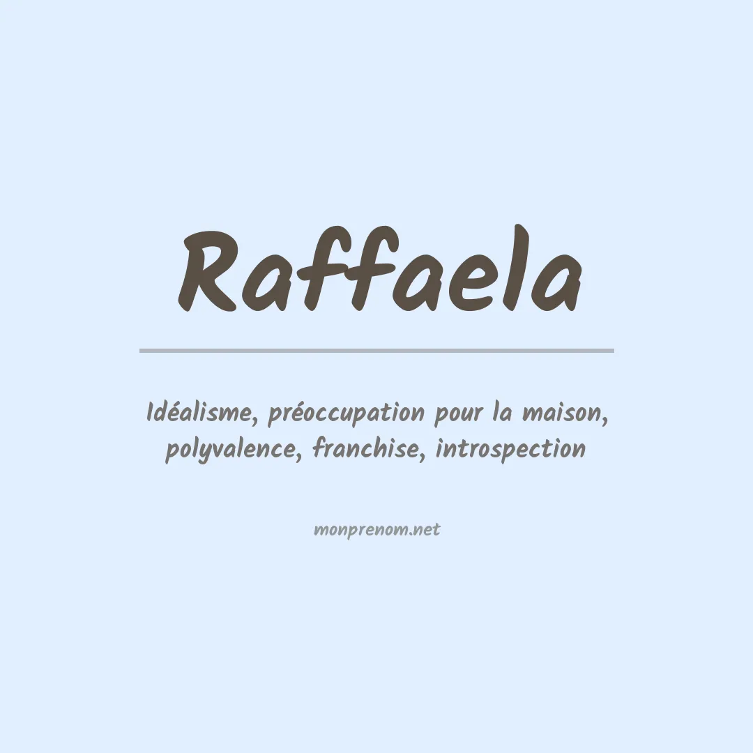 Prénom Raffaela