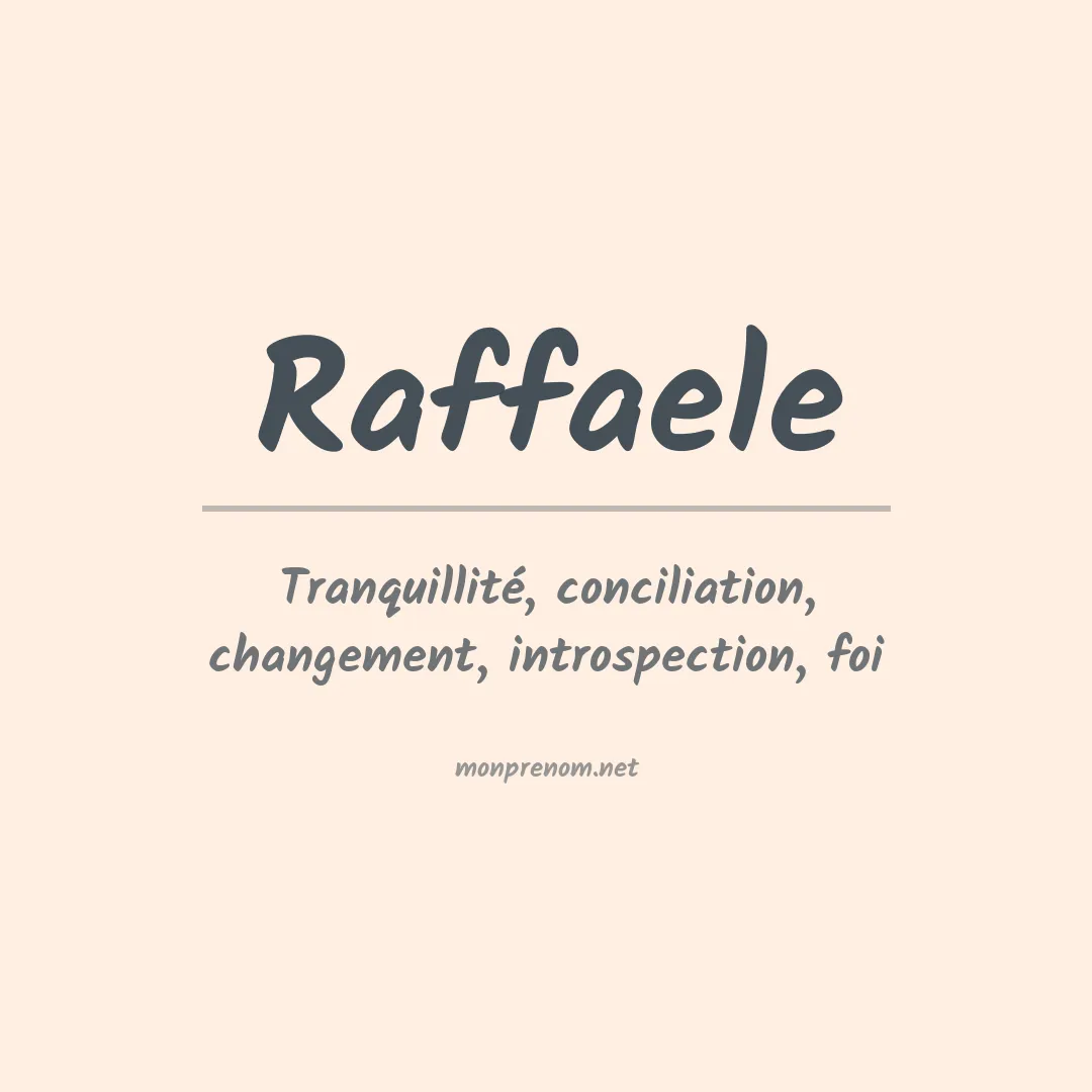 Prénom Raffaele