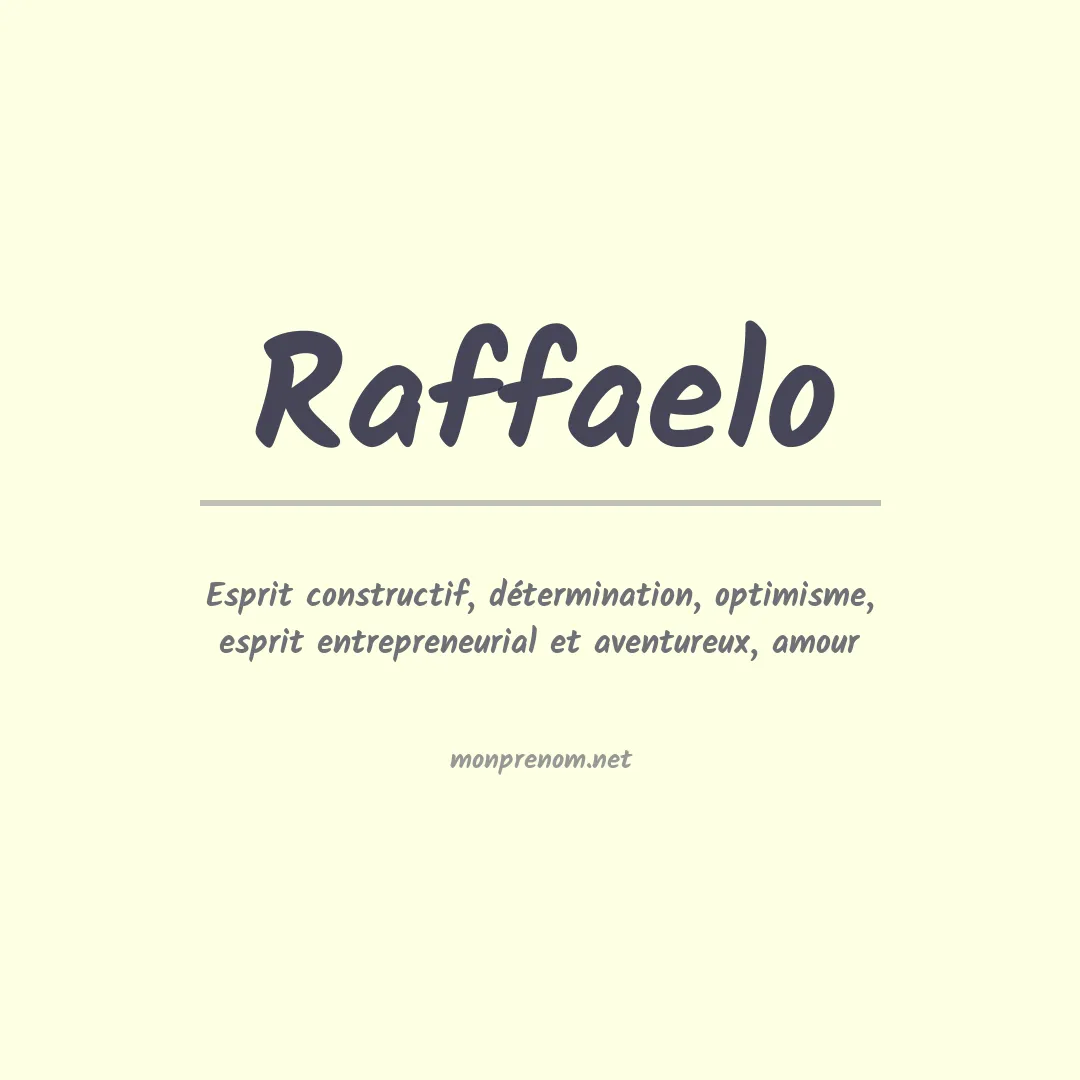 Prénom Raffaelo