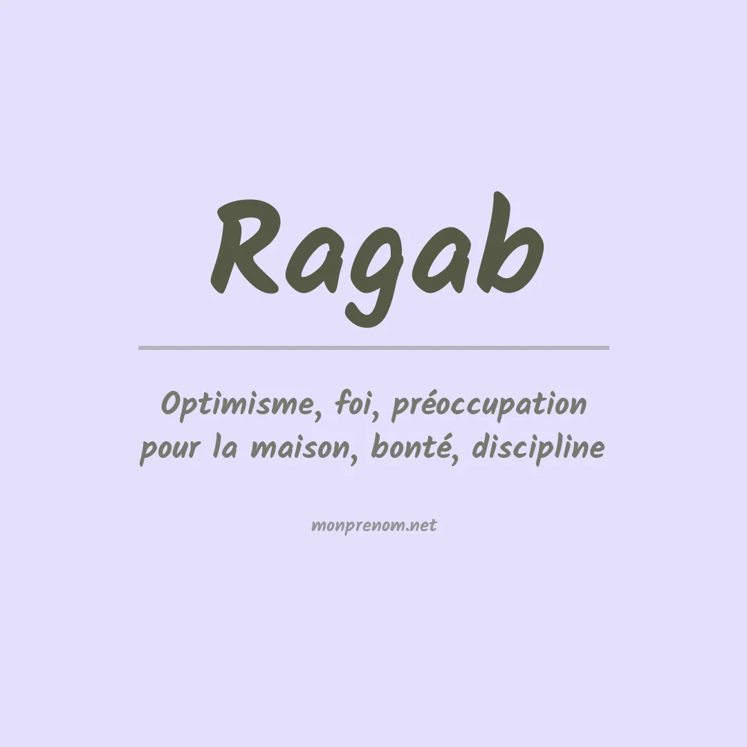Prénom Ragab