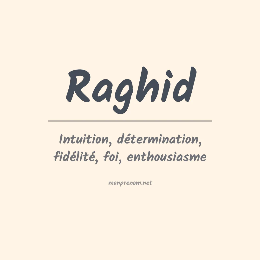 Prénom Raghid