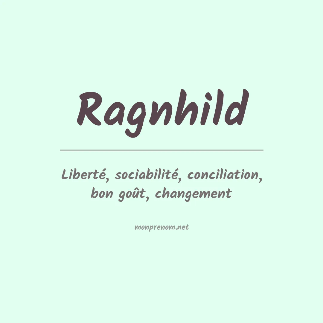 Prénom Ragnhild