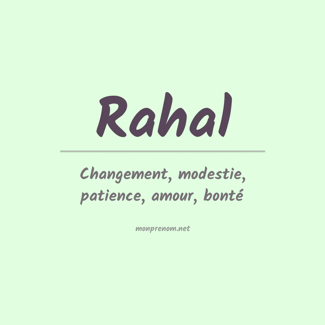 Prénom Rahal