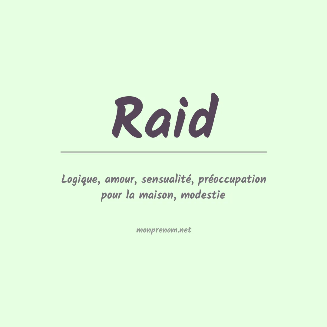 Prénom Raid