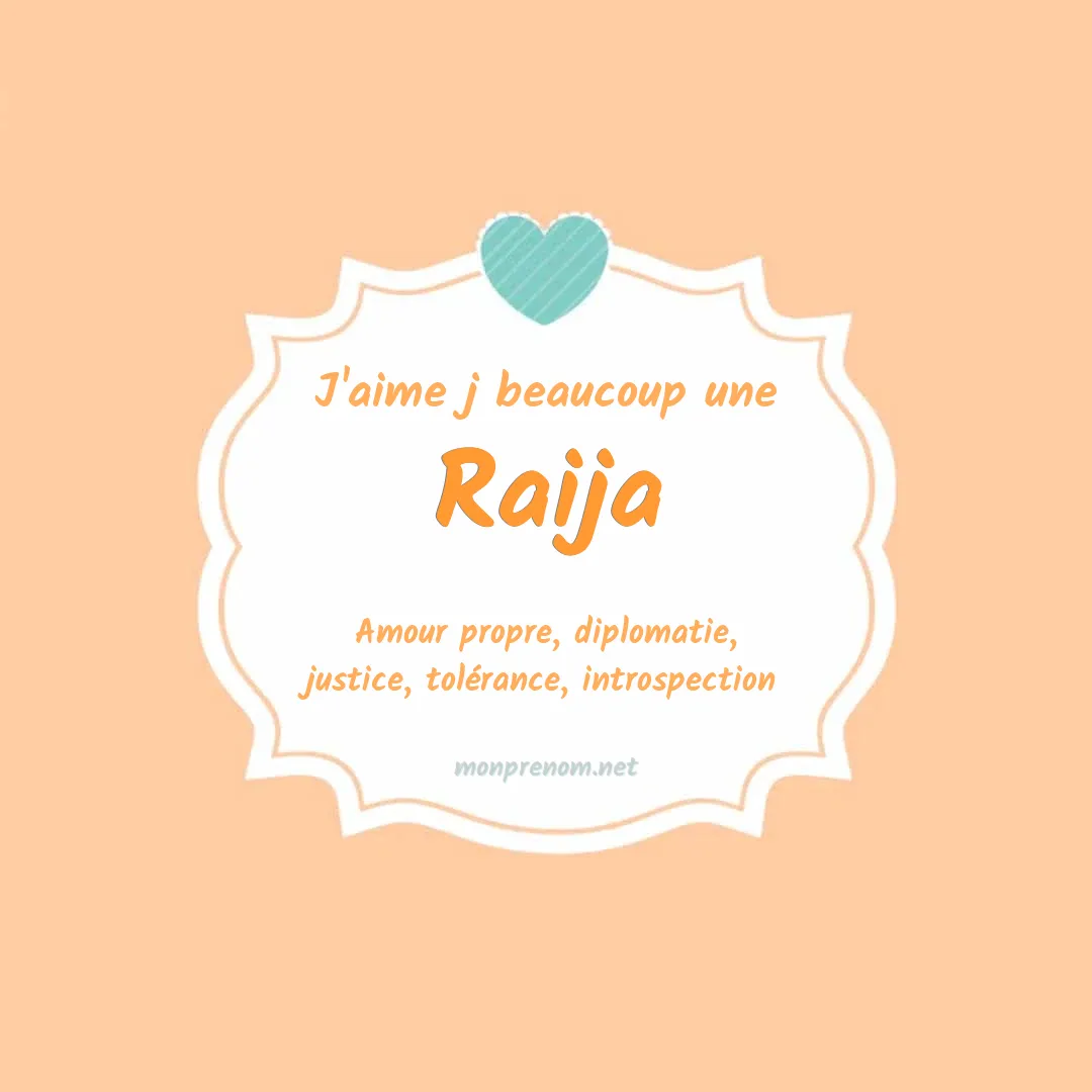 J'aime beaucoup Raija