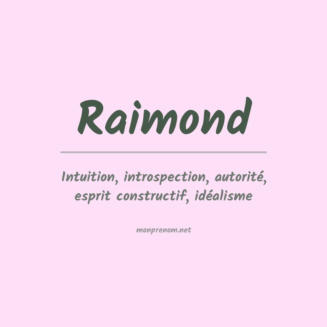 Prénom Raimond