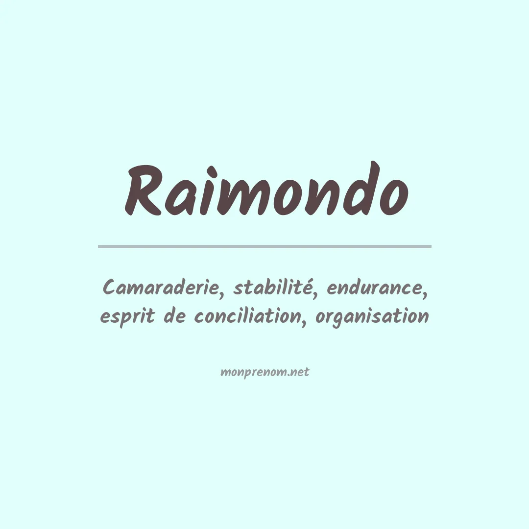 Prénom Raimondo