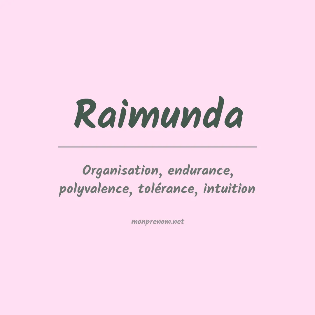 Prénom Raimunda