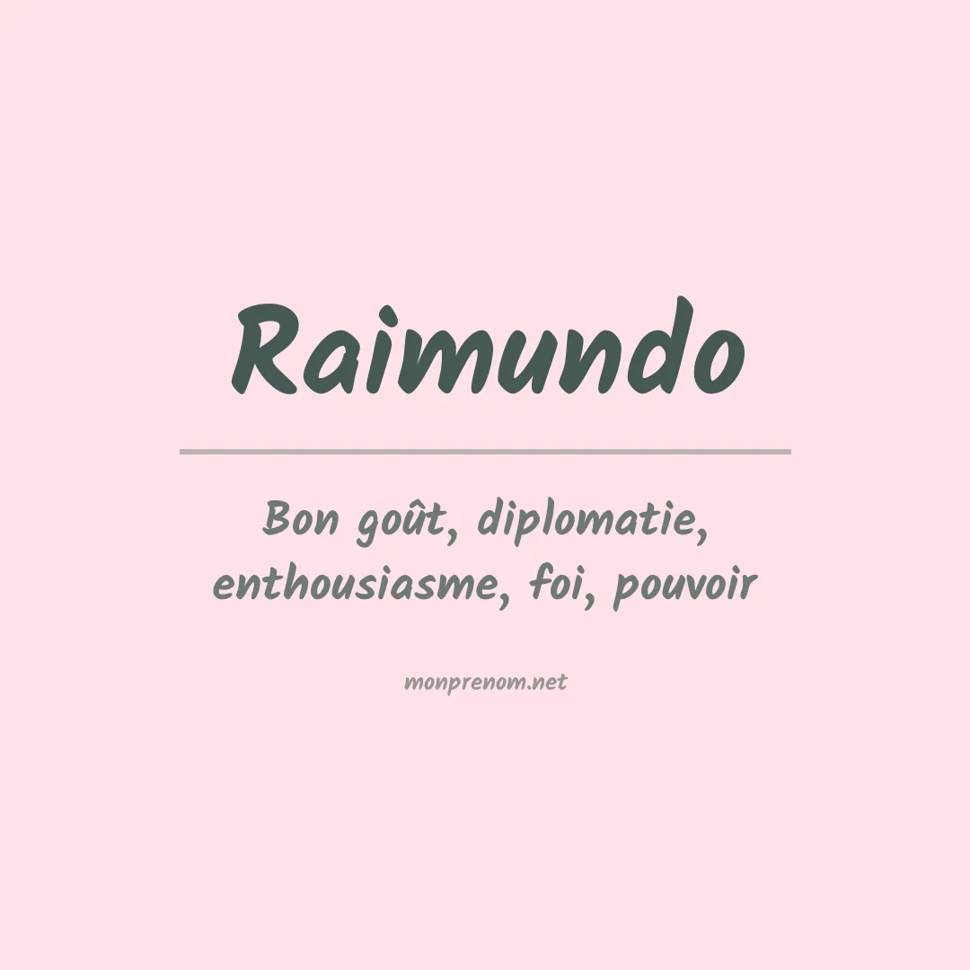 Prénom Raimundo