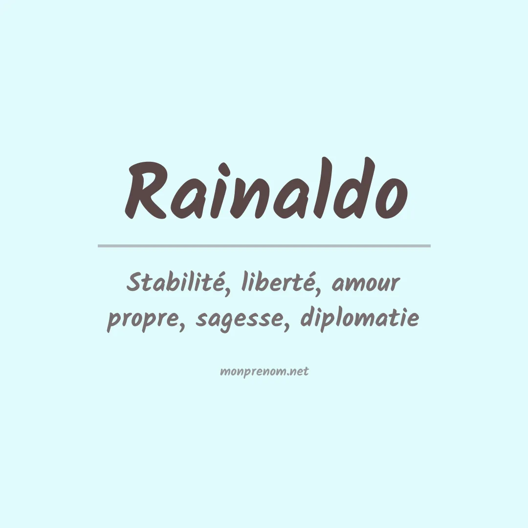 Signification du prénom Rainaldo