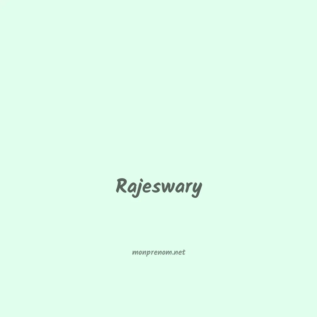 Rajeswary en chinois