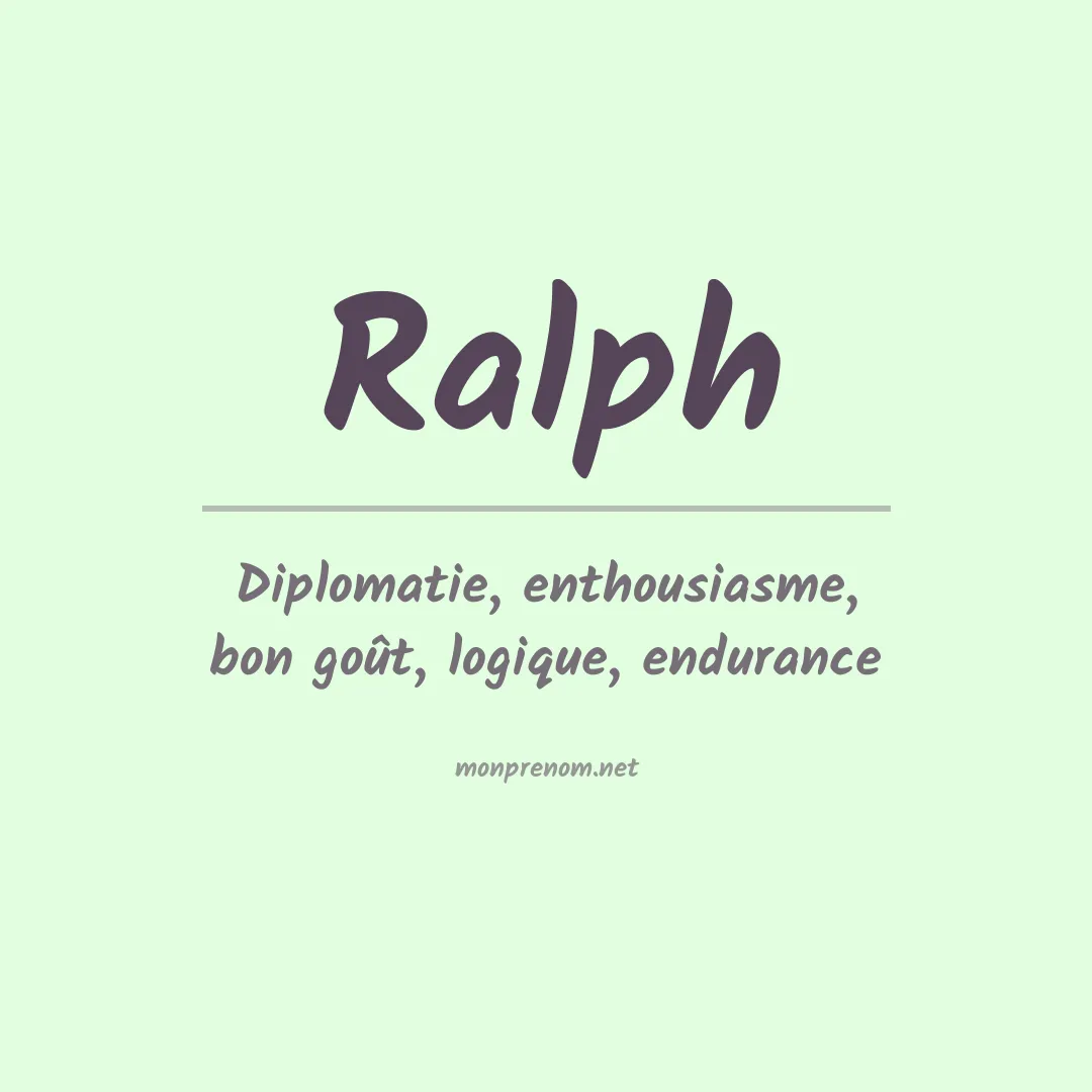 Prénom Ralph