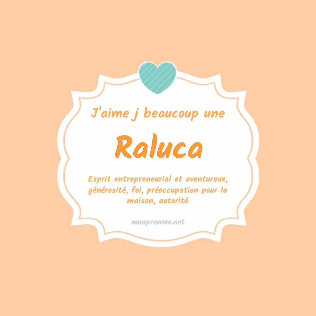 J'aime beaucoup Raluca