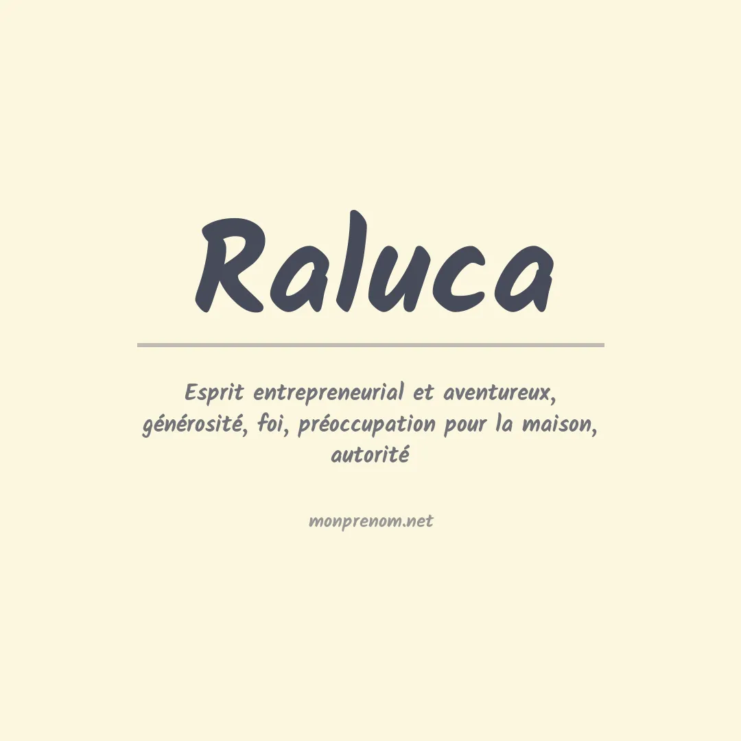 Prénom Raluca