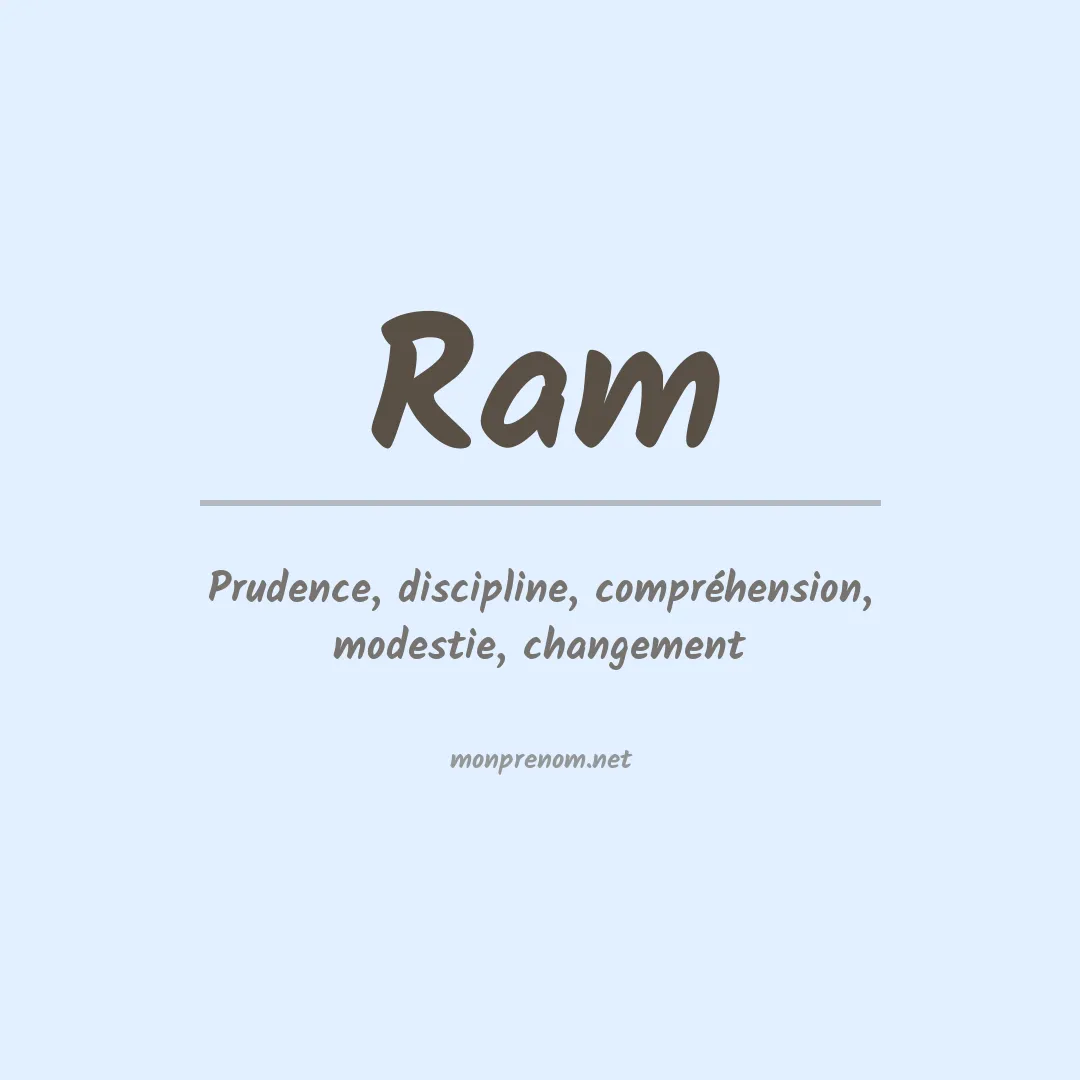Prénom Ram