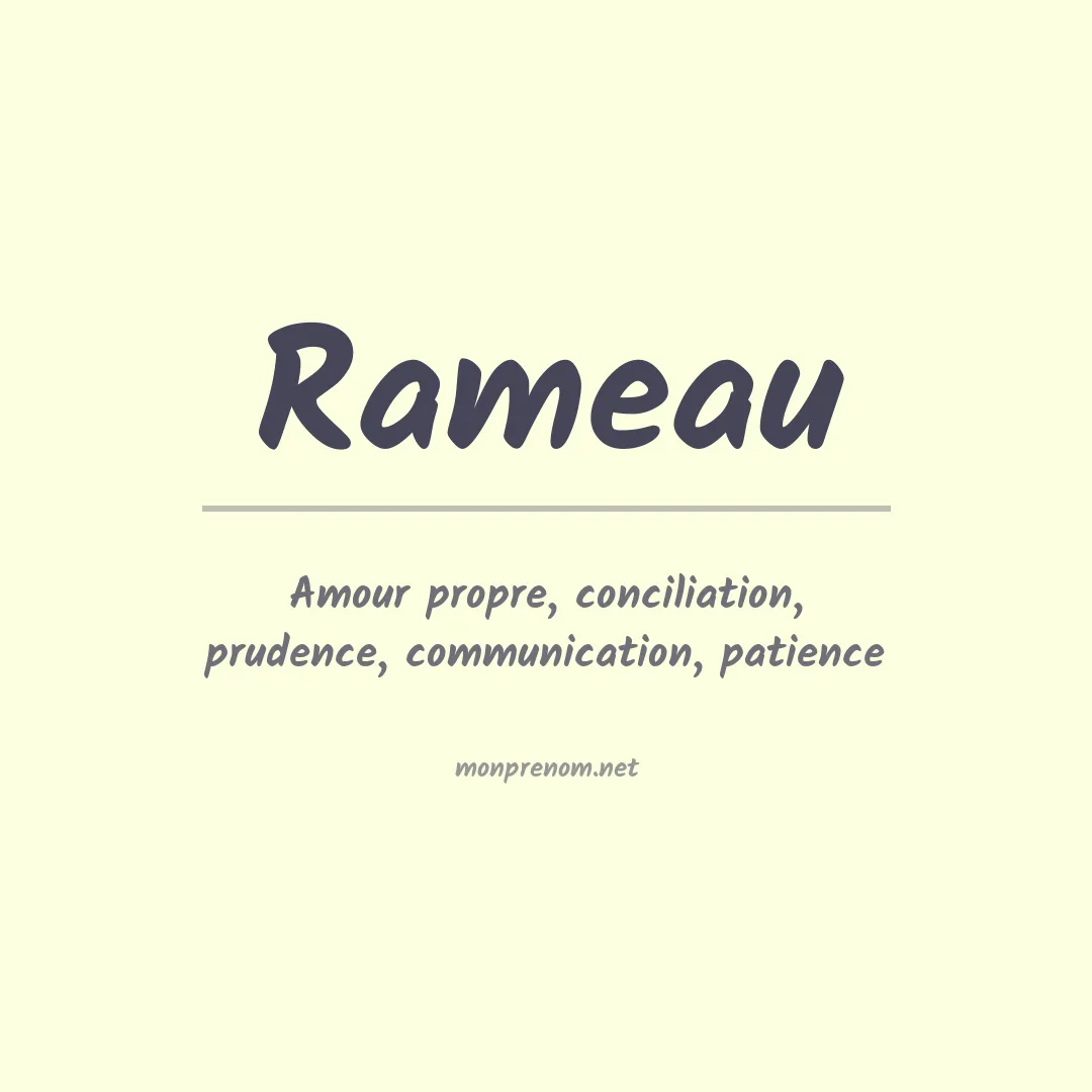 Signification du prénom Rameau