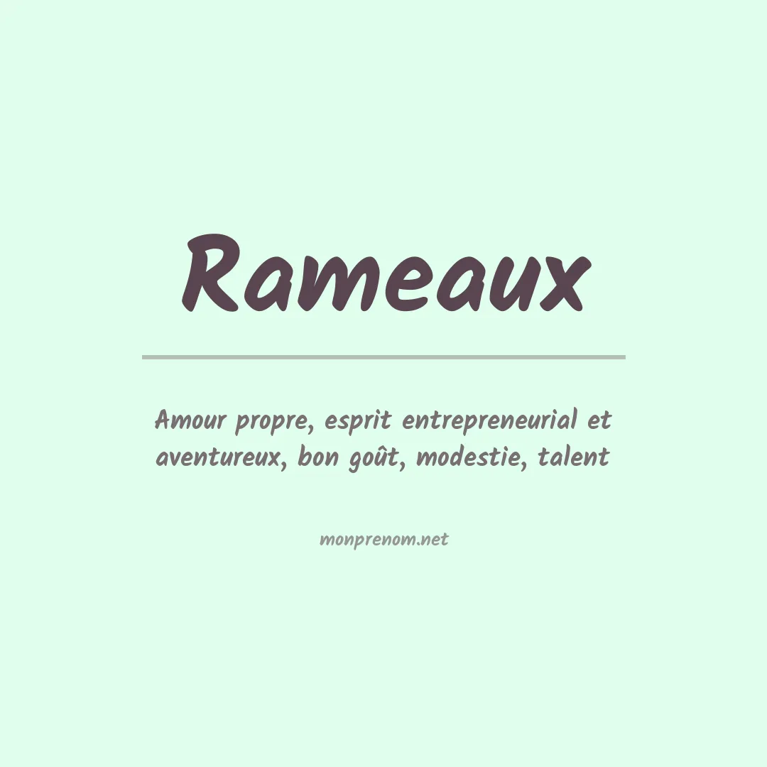 Prénom Rameaux